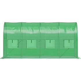Záhradný fóliový tunel skleník 6x3x2 m 18 m² kovový rám UV fólia, Bauerkraft