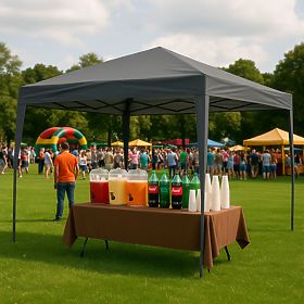 Záhradný stan pavilón 3x3 m automaticky rozkladací strešný kryt do záhrady na terasu MultiGarden