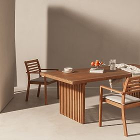 Záhradný stôl Familis II 240 cm, eukalyptové drevo FSC, teakový vzhľad